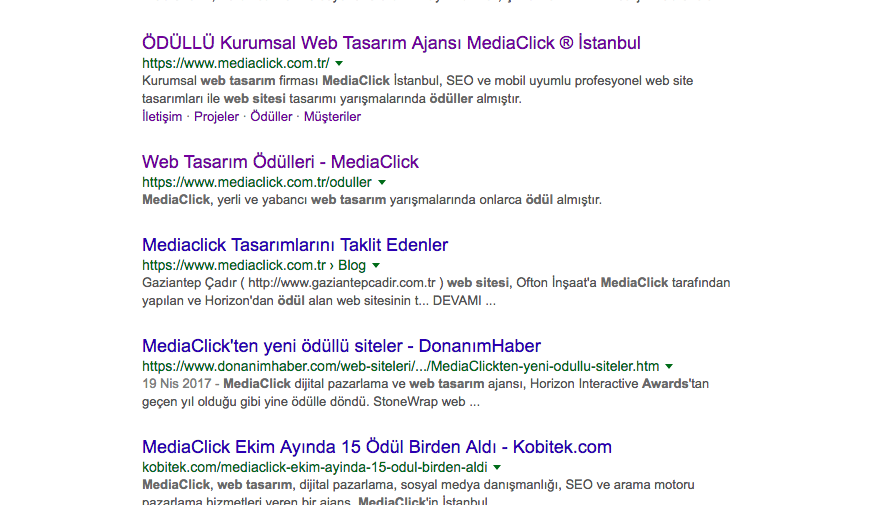 web tasarım ödülleri - mediaclick